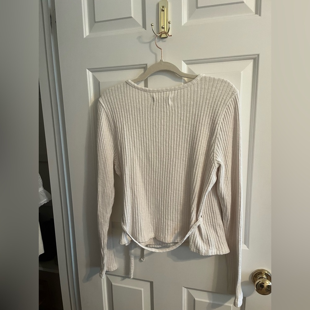 Everlane The Cozy Rib Wrap Top - Picture 6 of 10